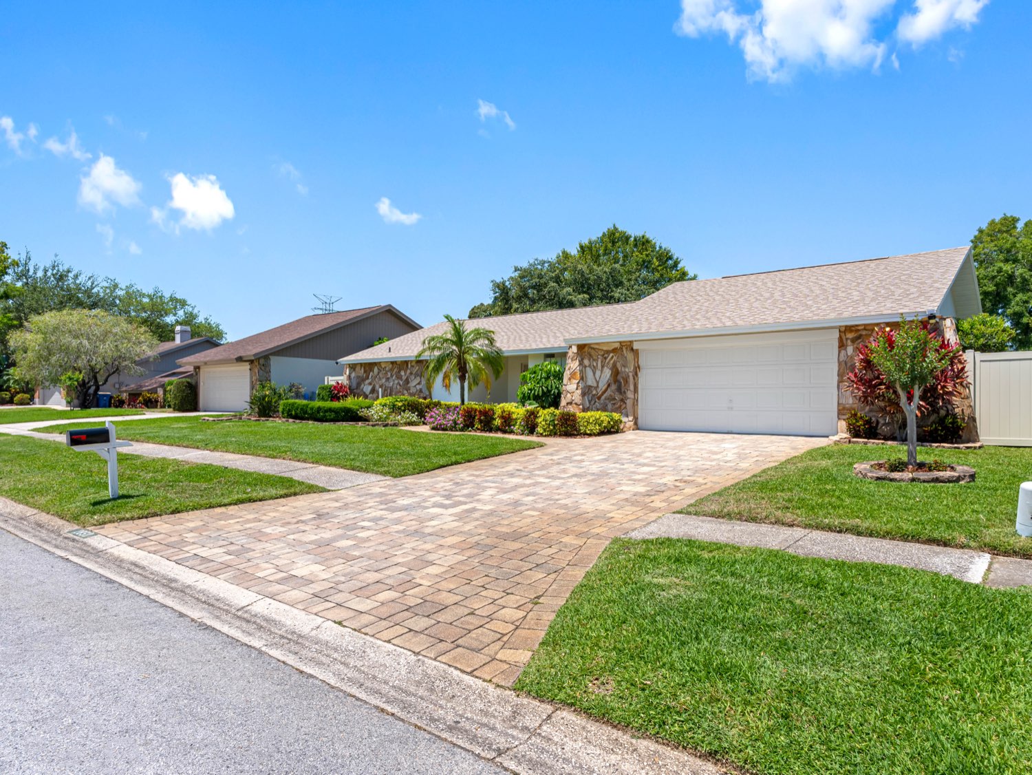 Completed Revival renovation with refreshed exterior and landscaping in Tampa Bay